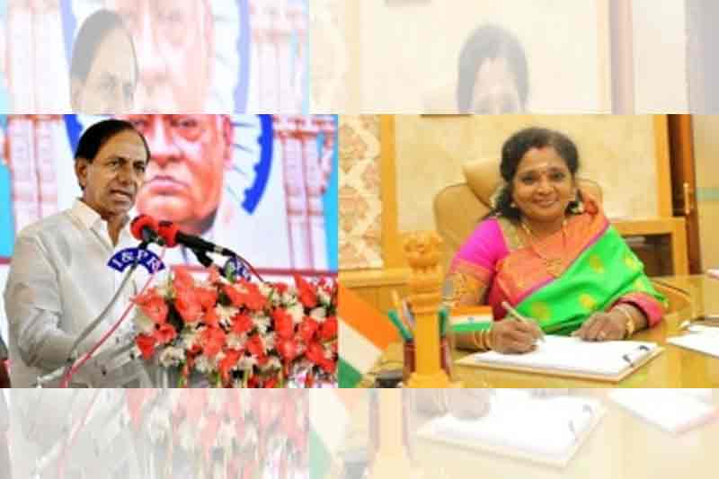 Telangana CM, Guv greet people on Holi