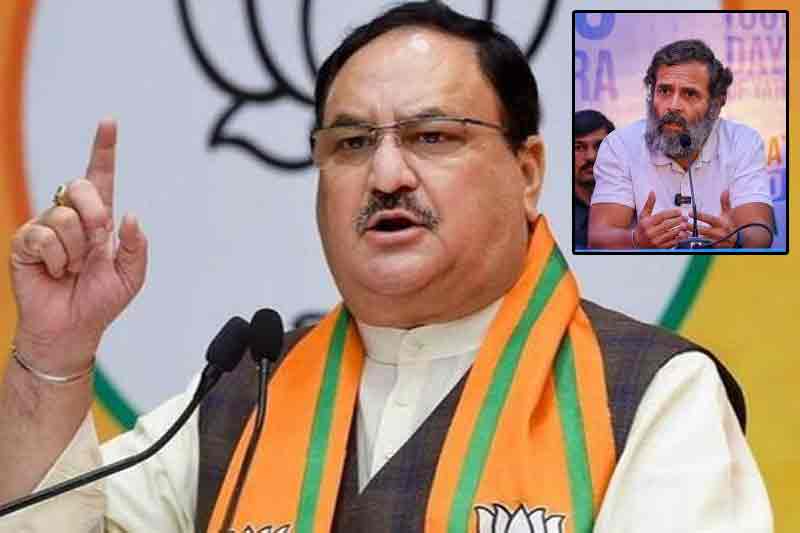 Rahul Gandhi has become a permanent part of anti-nationalist toolkit: Nadda