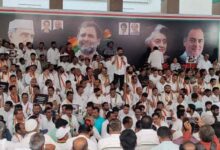 Telangana: Congress leaders protest over Rahul's disqualification