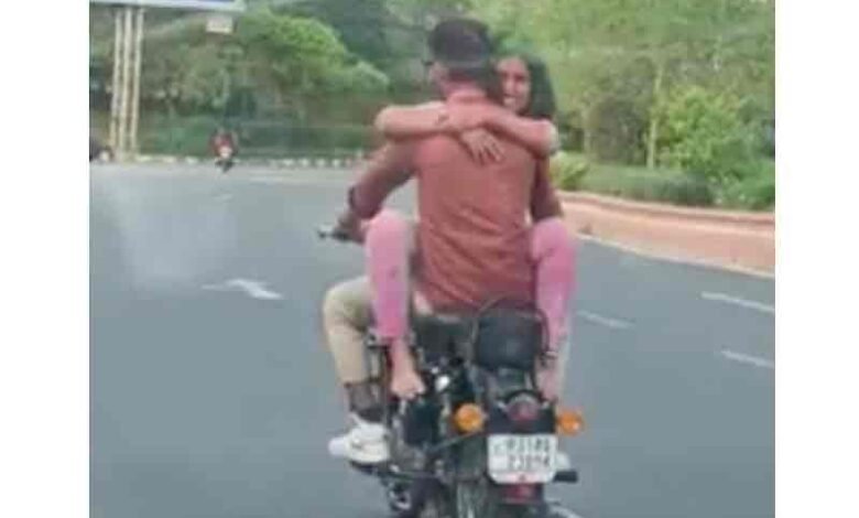 Cops look for couple seen romancing on bike on Holi eve