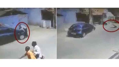 Hyderabad: Man flung into air after being hit by speeding car