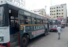 Narrow escape for passengers as TSRTC bus catches fire