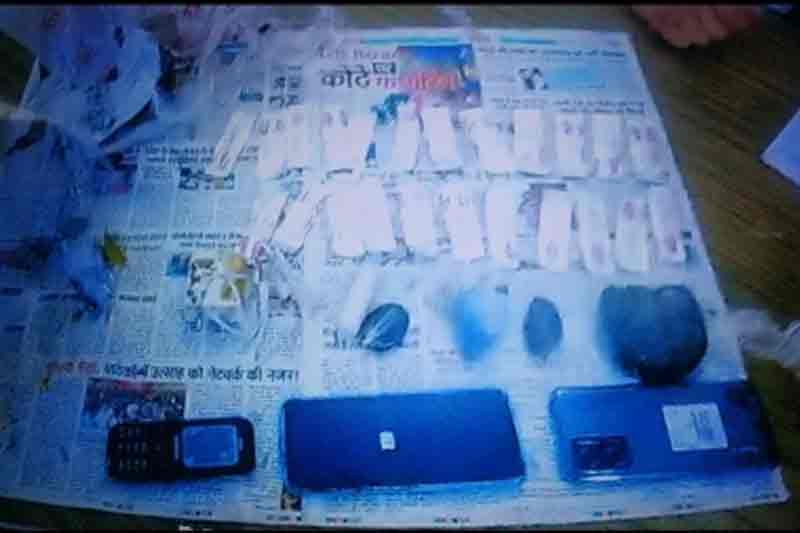 Contraband including surgical blades, mobile phones, drugs recovered from Tihar inmate