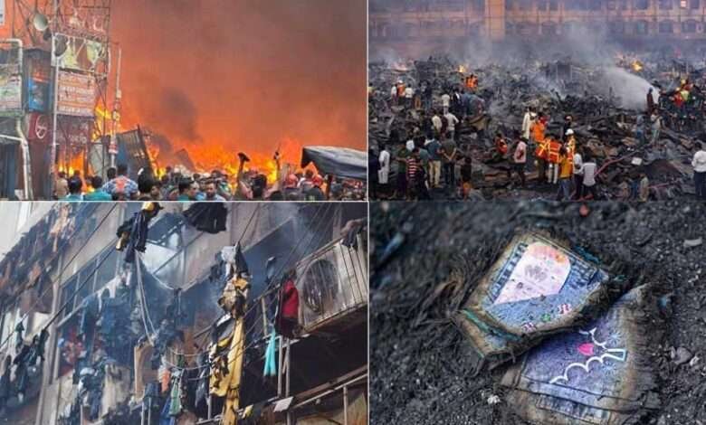 700 firefighters work to douse massive Dhaka wholesale market fire