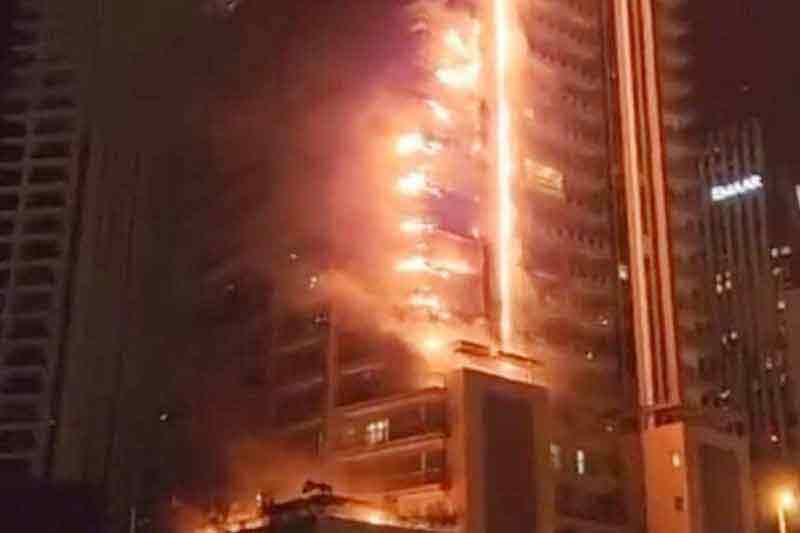 Four Indians among 16 killed in building fire in Dubai