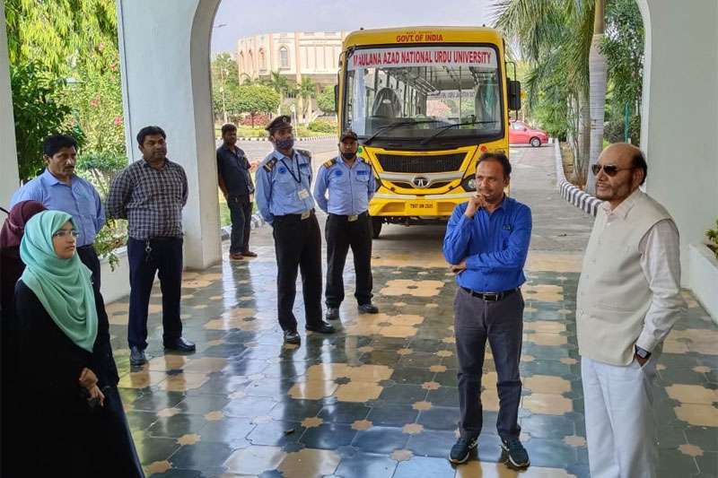 MANUU BUS MANUU purchases new Bus and Ambulance