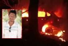 Andhra techie burnt alive in car