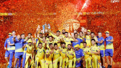 CSK beat Gujarat Titans by 5 wicket to clinch 5th title, Picture Gallery.