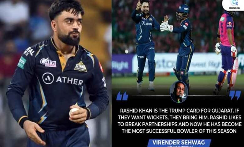 IPL 2023: Rashid Khan will be the trump card for Gujarat Titans in Qualifier 1, says Sehwag