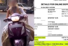 Bride-to-be's helmetless scooter ride goes viral, Delhi Police issue challan