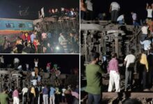 Express overturns after hitting goods train at Odisha's Balasore, fatalities feared