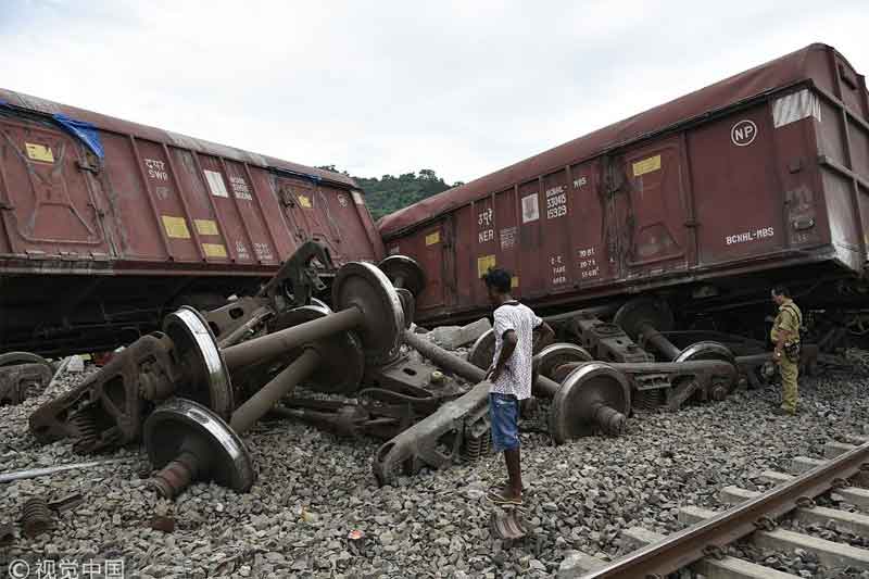 20 bogies of goods train derail in Assam; no casualty