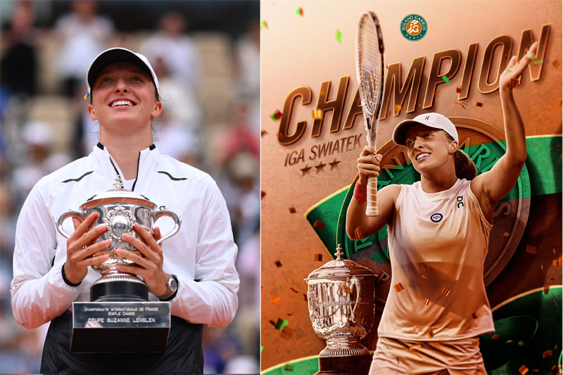 French Open: Swiatek prevails over Muchova in a hard-fought final to win third Roland Garros title