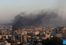 Five Palestinians killed as Israel launches major air strike on West Bank city