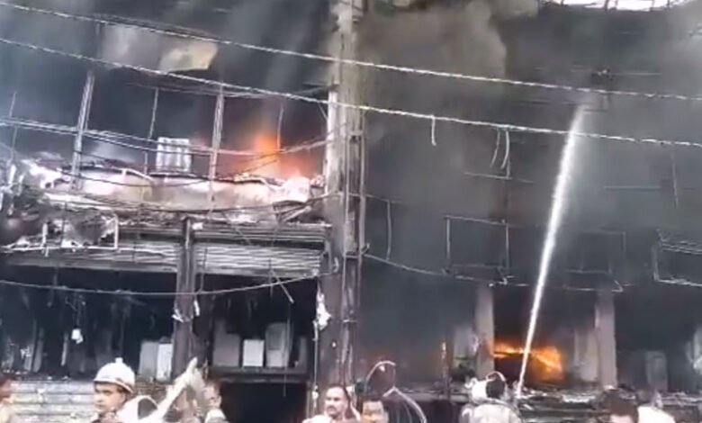 Four killed in showroom fire in UP's Jhansi