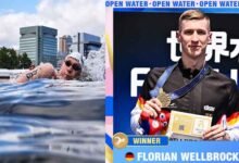 World Aquatics Championships: Germany's Wellbrock wins men's 10km title at swimming