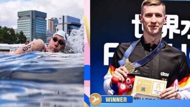 World Aquatics Championships: Germany's Wellbrock wins men's 10km title at swimming