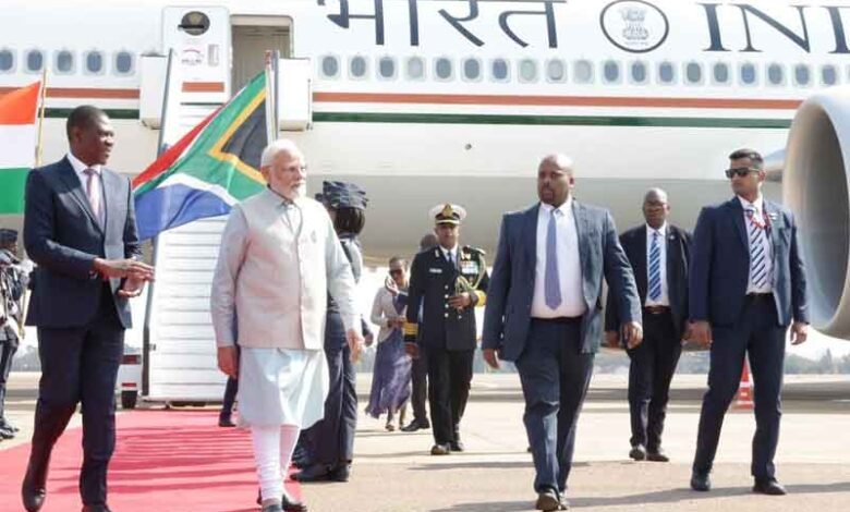 PM Modi reaches Johannesburg to attend BRICS summit