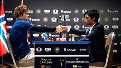 Chess World Cup 2023 Final: Carlsen Wins First Tie-Break Against Praggnanandhaa