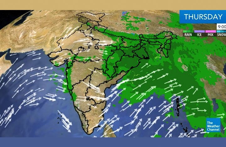 Heavy rainfall forecast on August 17 in Chhattisgarh, West Bengal, and Assam