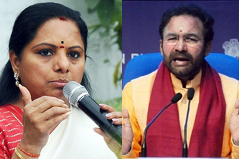 Kishan Reddy attacks BRS over fielding only 6 women, Kavitha hits back