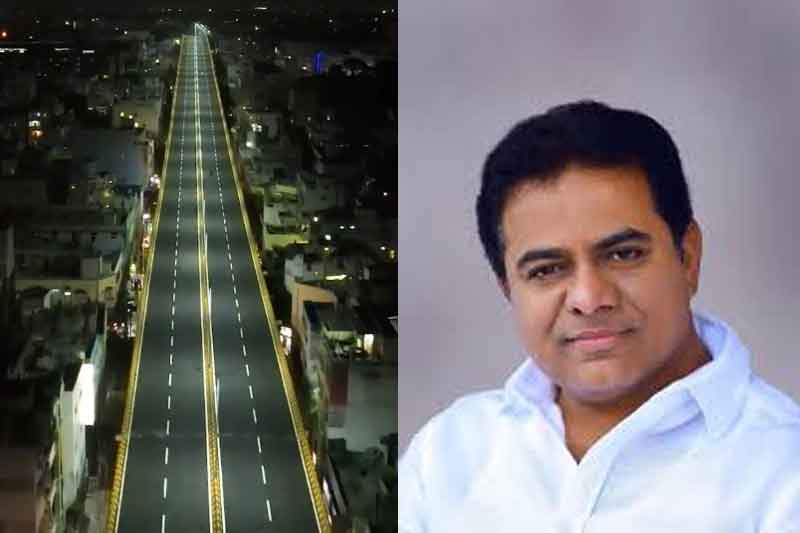 KTR inaugurates Nayani Steel Bridge at Indira park in Hyderabad