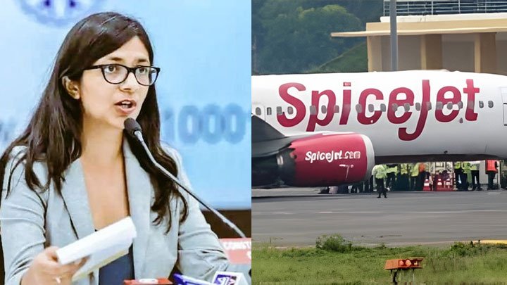 Passenger Clicks Obscene Photos on SpiceJet Flight: DCW Issues Notices to Police and DGCA