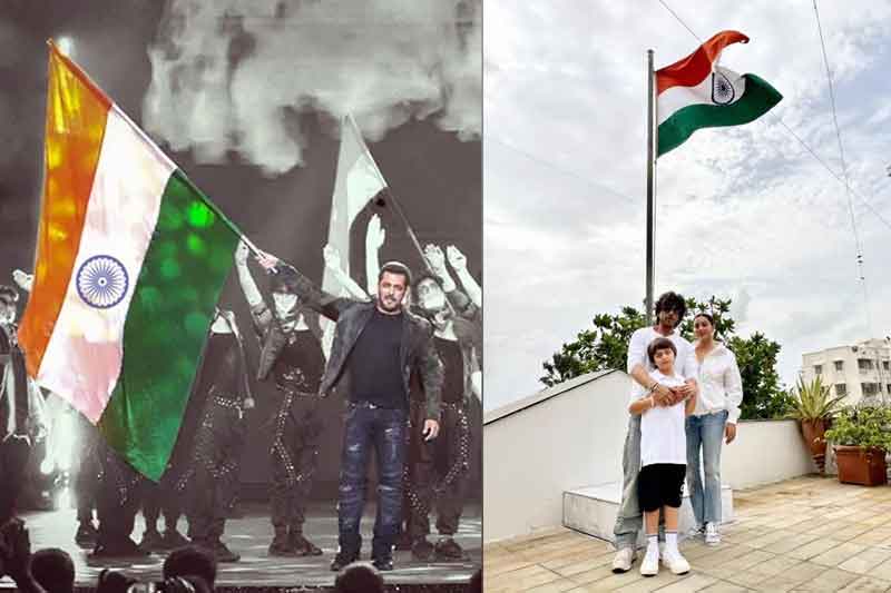 SRK, Salman share pics with Tricolour on social media