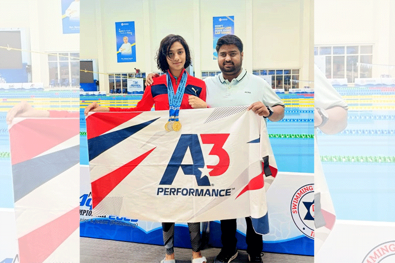Shivani Karra clinches 5 medals in National Aquatic Championship