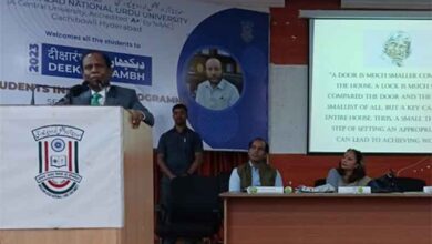 “Goal Setting is an Art,” Mr. A. K. Khan addresses students at MANUU
