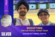 Asian Games: Sarabjot Singh, Divya win Silver medal in 10m Air Pistol Mixed Team event