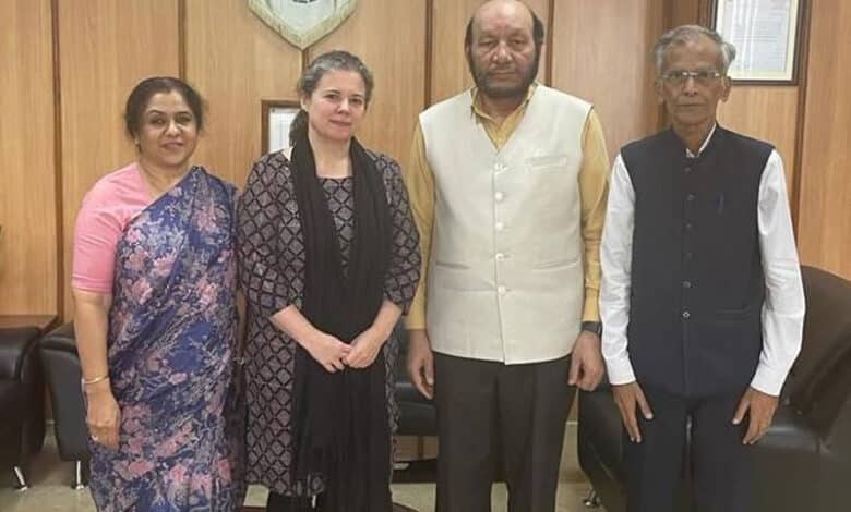 Canadian Scholar, Prof. Karen Ruffle visits MANUU