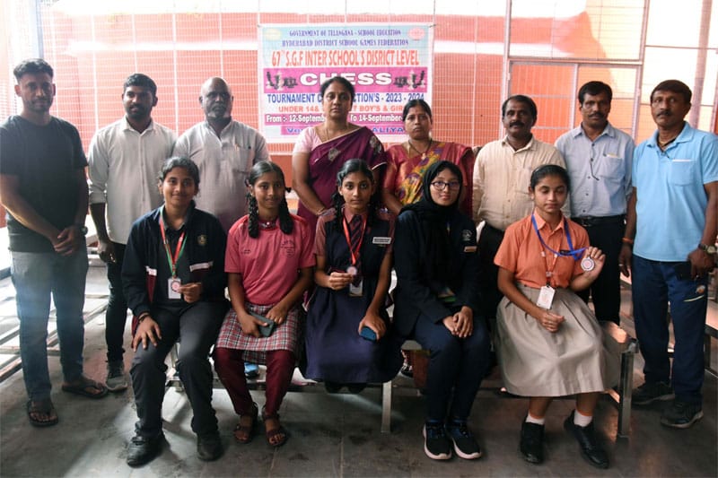 DEO Hyderabad Honors Chess Champions at 67th Interschool Games and Sports