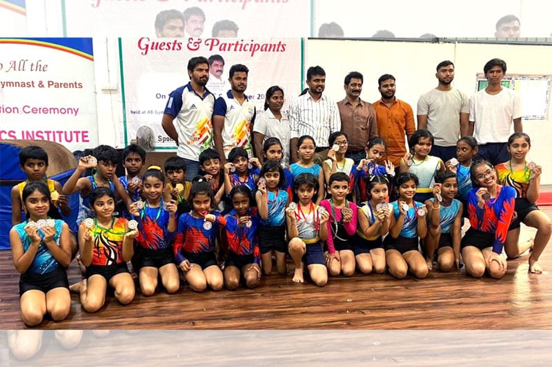 Gymnastic Wonders: Hyderabad's Rising Stars Shine Bright at 2023 District Competition