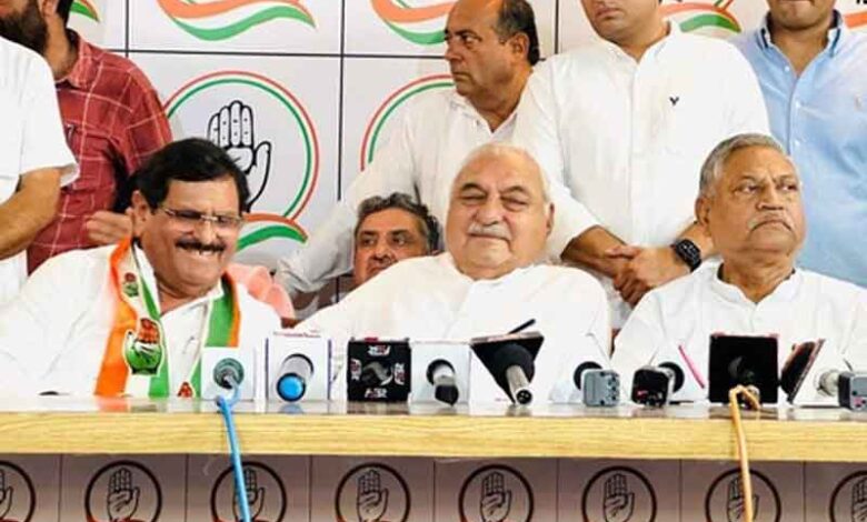 Haryana’s Ahirwal region BJP leader joins Congress