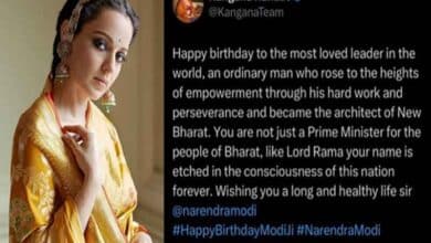 Kangana Ranaut compares PM Modi to Lord Rama: ‘Your name is etched…’