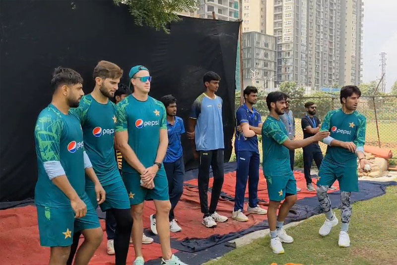 PAKISTAN TEAM PRACTICE Pakistan team practices at Hyderabad stadium ahead of warm-up match