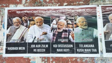 Modi has no moral right to visit Telangana, say BRS posters