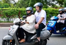 Rahul Gandhi travels with student on scooter in Jaipur