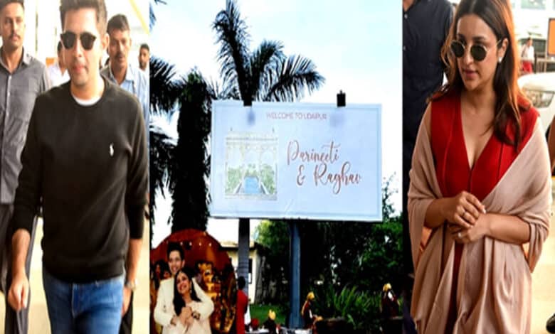 Cheering crowd, giant hoarding welcome Ragneeti in Udaipur