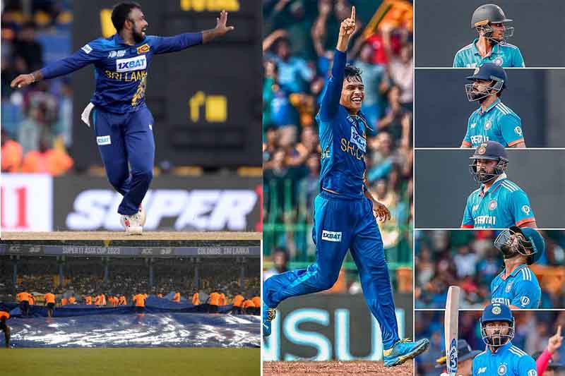Asia Cup: Rain stops the play after Sri Lankan spin duo of Wellalage and Asalanka magic