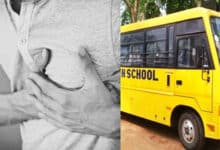 Andhra school bus driver dies by cardiac arrest, but saves 40 students