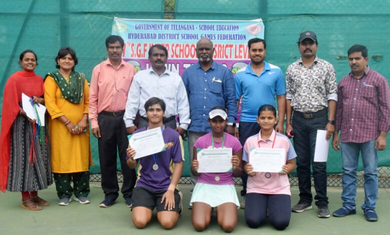Tennis and Yoga Champions Emerge at SGF Inter-Schools District-Level Tournaments