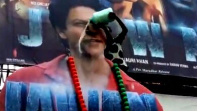 SRK fans pour milk on his ‘Jawan’ cut-out in Hyderabad theatre, say ‘Shah Rukh zindabad'