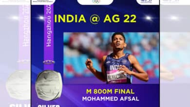 Asian Games: Mohammad Afsal wins silver for India in men's 800m