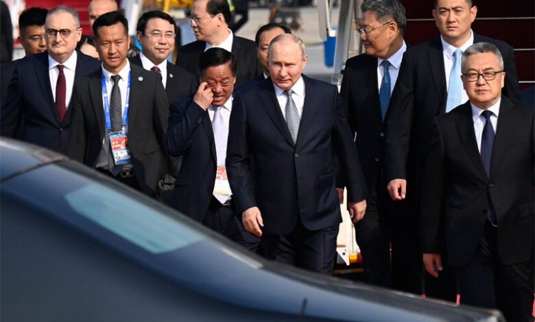 Putin arrives in China’s Beijing