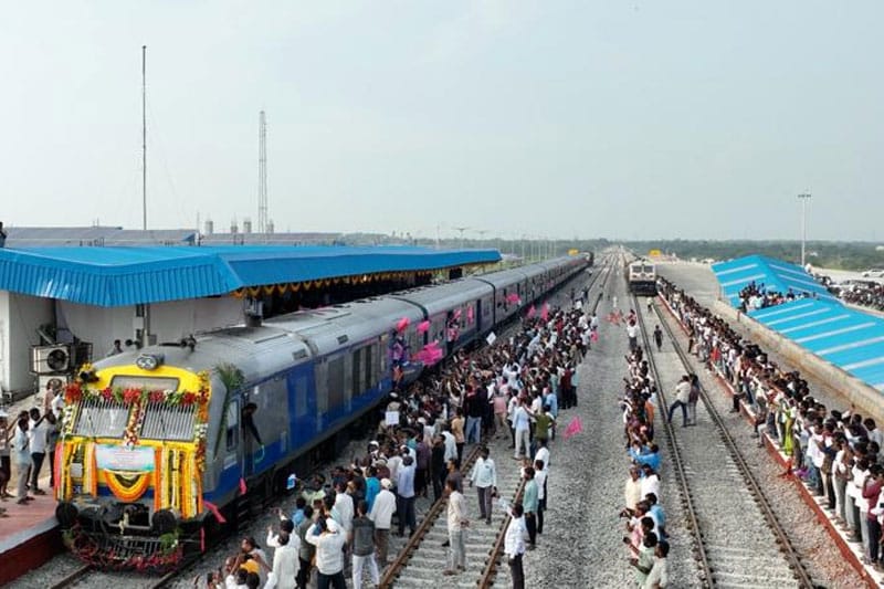 SIDDIPET TRAIN Dream of train service to Siddipet comes true because of CM KCR: Harish Rao