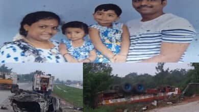 Mother, toddler burnt alive as car collides with truck in Karnataka