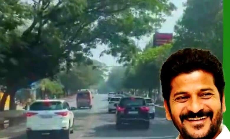 Revanth Reddy Convoy Telangana CM Revanth's convoy gives way to ambulance (Video)