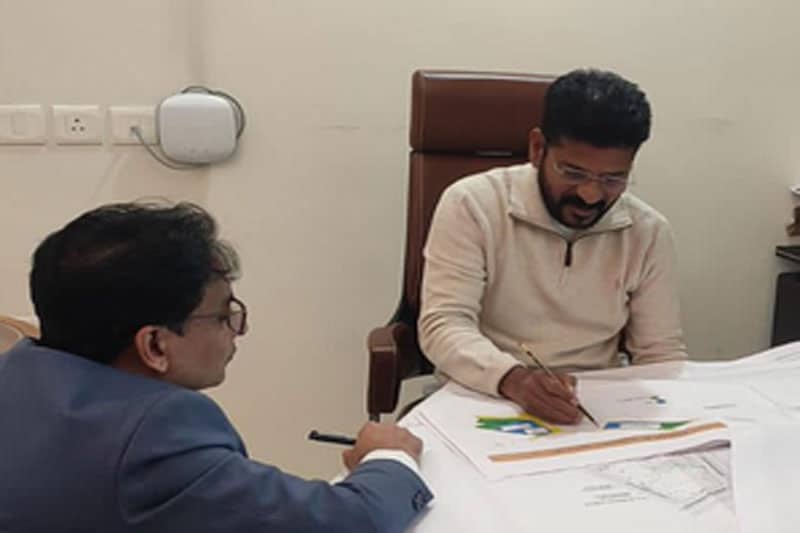 Revanth Reddy Conducts Review of Asset Division at AP Bhavan in Delhi